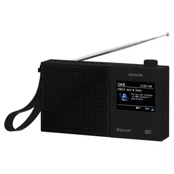 SENCOR SRD 7790B Radio DAB+ con FM, Bluetooth, USB, LCD de 2,4