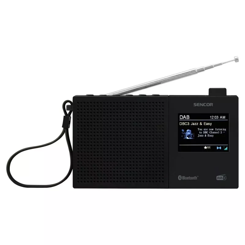 SENCOR SRD 7790B Radio DAB+ con FM, Bluetooth, USB, LCD de 2,4
