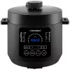CONCEPT CK6001 Olla multifunción 5L 900W 10 programas antiadherente Negro/Acero inoxidable