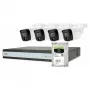 ABUS Security-Center TVVR33843T Kit completo con 4 cámaras mini tubo analógicas y grabador