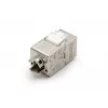 DIGITUS DN-93615-D Módulo Keystone CAT 6A, apantallado, sin herramientas, 10GBase-T, 500 MHz, zamak, contactos dorados, T568A/B, compatible con PoE++