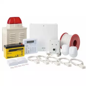 ABUS AZAA10200 Terxon SX kit de sistema de alarma, 8 zonas cableadas, 1 zona de sabotaje