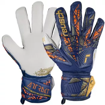 Reusch Attrakt Grip guantes de portero azul intenso/blanco/naranja brillante talla 11