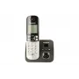 Panasonic KX-TG6821 teléfono inalámbrico DECT con contestador automático, negro