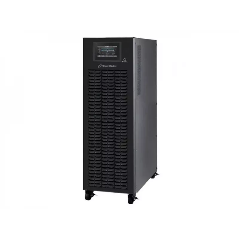 PowerWalker VFI 15K CPG PF1 3/3 BE - SAI online de doble conversión 15kVA, torre, trifásico, onda sinusoidal pura, LCD, USB/RS-232, ranura SNMP