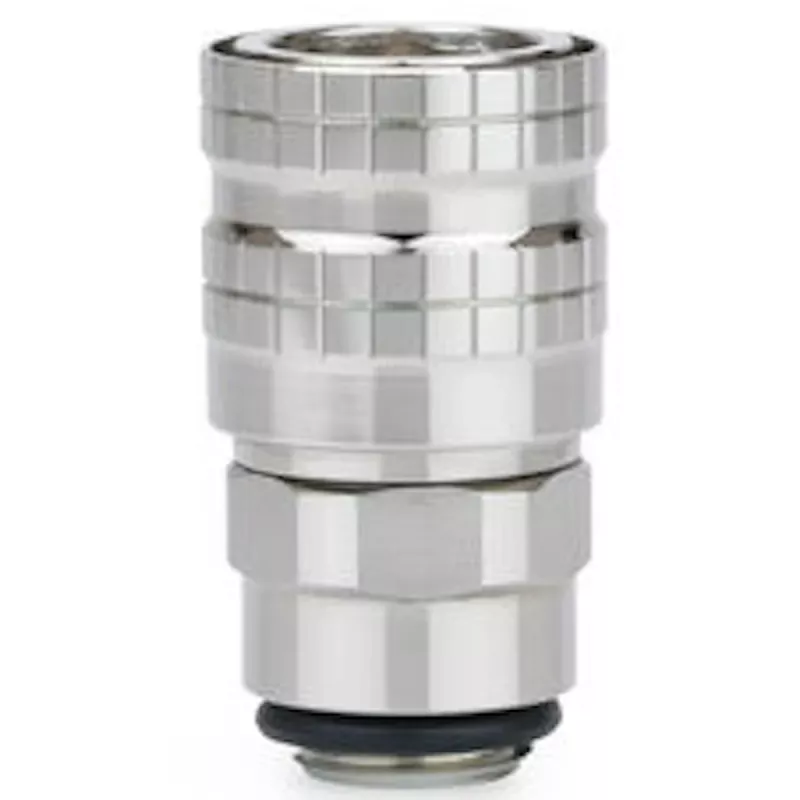 Thermal Grizzly DeltaMate Quick Disconnect Hembra - M, Gloss Nickel