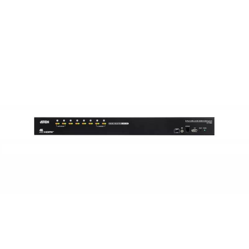 ATEN CS1798A-AT-G conmutador KVM HDMI 4K de 8 puertos, USB 2.0, audio