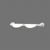 Shell lámpara de pared LED 2x7W negro luz arriba y abajo 1120lm blanco cálido 3000K