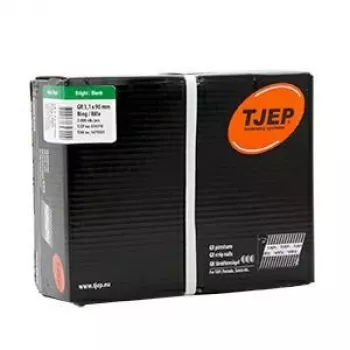 TJEP Clavos GR31/90 BKRI Ring-Shank 3,1 x 90 mm galvanizados en caliente, unión por tiras de papel, 34° Clipped Head, 3000 uds.