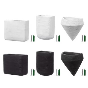 Maceta colgante de cerámica blanca TR-HANGKKIT-002