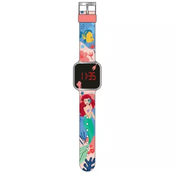 Reloj digital PULIO LED Diakakis - Ariel niños correa de silicona azul