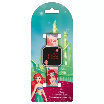 Reloj digital PULIO LED Diakakis - Ariel niños correa de silicona azul