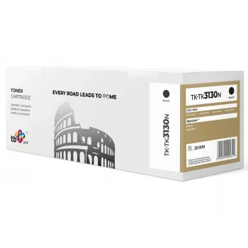 TB PRINT cartucho de tóner para Kyocera TK-3130 negro 12.500 páginas (TK-TK3130N)