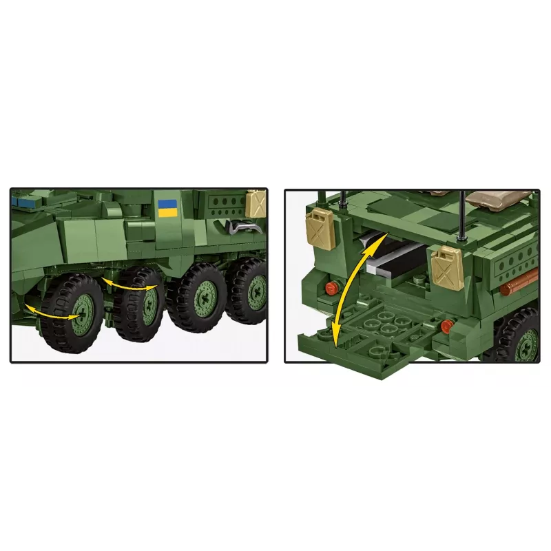 COBI Stryker M1126 ICV (escala 1:35) – maqueta detallada de vehículo militar
