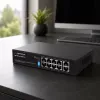 Esperanza Switch PoE+ 10 puertos 10/100/1000 120W MATRIX ENS108