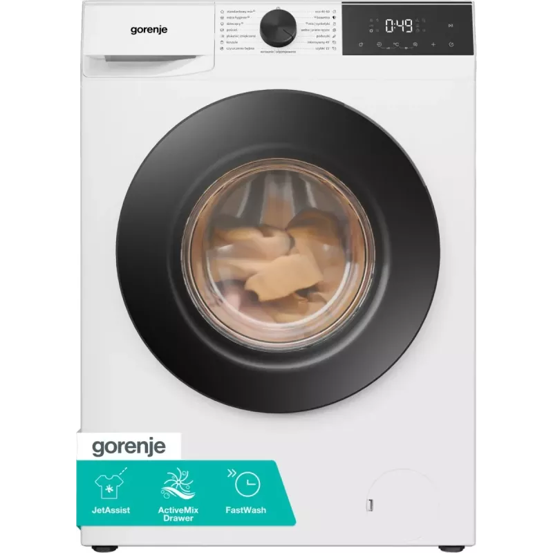 Gorenje WG2P84A32/PL lavadora de carga frontal independiente, 8 kg, 1400 rpm, clase energética A, blanca