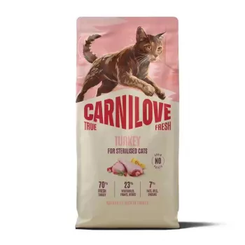 Pienso seco para gatos CARNILOVE TRUE FRESH pavo para gatos adultos castrados de todas las razas 2 kg