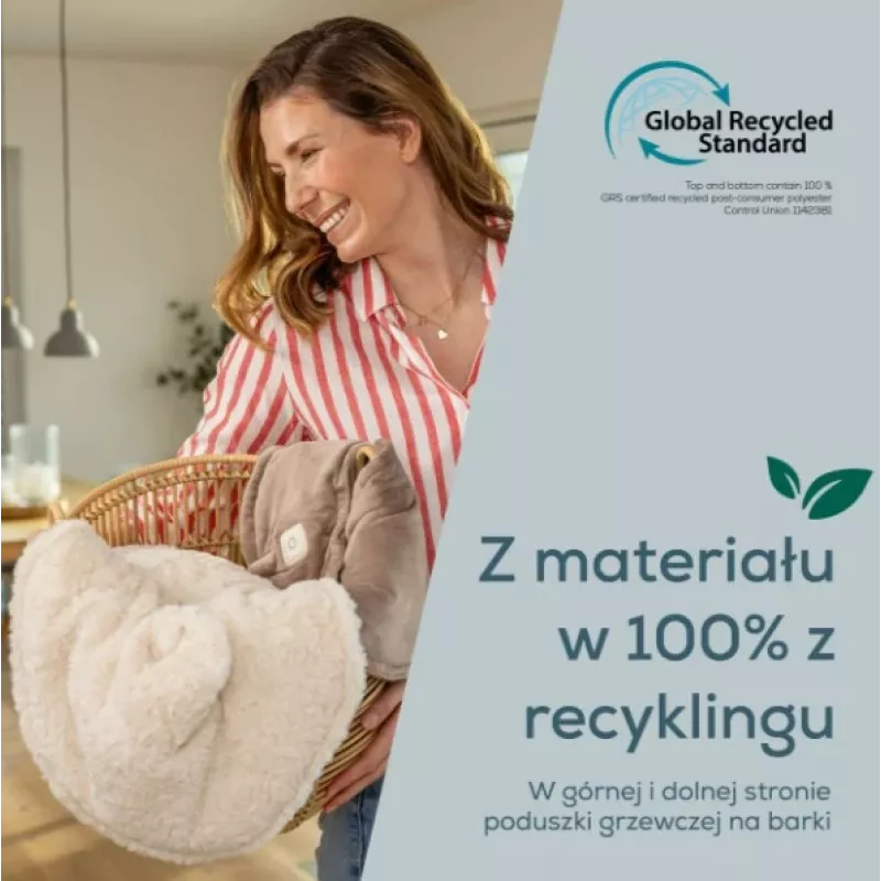 Almohadilla térmica Beurer HK 165 Huggy Creme | 3 niveles de calor, lavable, Beurer Safety System