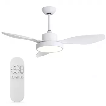 Ventilador de techo inteligente WiFi Extralink Aero Breeze 47, Blanco, control por app, 119 cm
