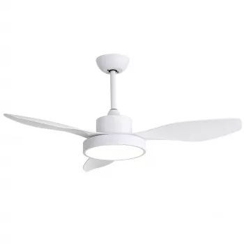 Ventilador de techo inteligente WiFi Extralink Aero Breeze 47, Blanco, control por app, 119 cm