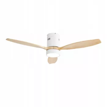 Ventilador de techo inteligente WiFi Extralink Nature Flow 52, Madera, 132 cm, control por app