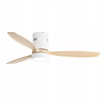 Ventilador de techo inteligente WiFi Extralink Nature Flow 52, Madera, 132 cm, control por app