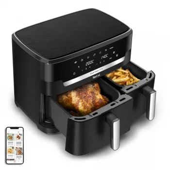 Freidora de aire Tefal ActiFry Dual Motion EY9428E 1,7 kg negra