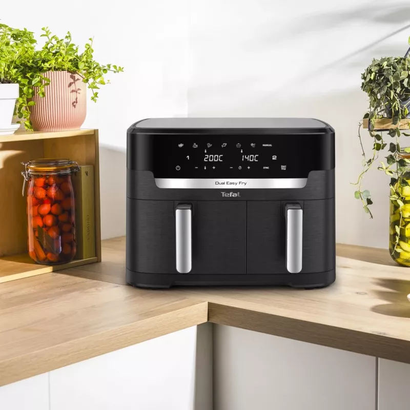 Freidora de aire Tefal ActiFry Dual Motion EY9428E 1,7 kg negra