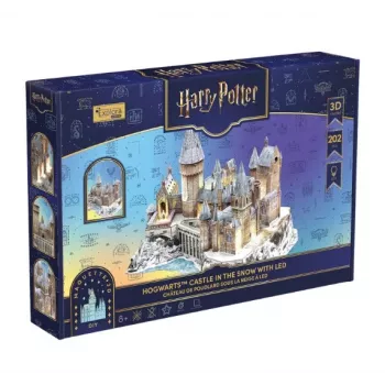 Puzle 3D CUBIC FUN Harry Potter Gran Comedor y Torre de Astronomía con luz LED – 850 piezas, maqueta de coleccionista