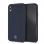 Mercedes-Benz Funda de silicona líquida para Apple iPhone XR Azul marino