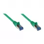 GoodConnections Cable de red Cat.6A S/FTP con protección de lengüeta, PiMF, LSZH, 500 MHz, verde, 7,5 m (8060-H075G)