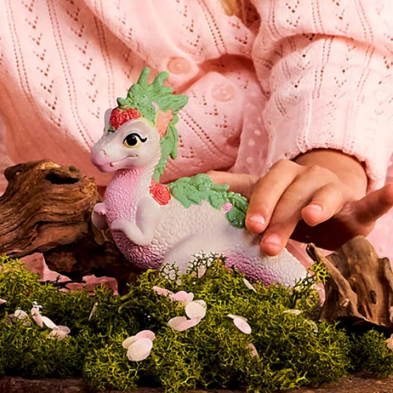 Schleich Bayala set de figuras dinosaurio mágico con jinete elfa