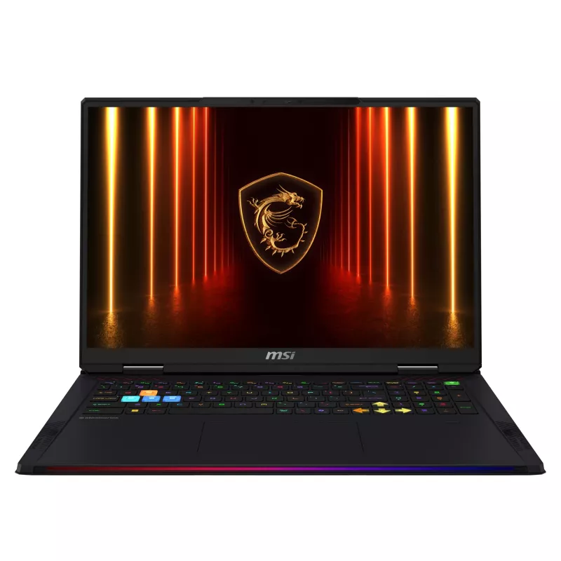 MSI Raider A18 HX A9WJG-258FR portátil gaming 18 inch UHD+ 120Hz - AMD Ryzen 9 9955HX3D, 64GB DDR5, 2TB SSD, NVIDIA GeForce RTX 5090, Windows 11 Pro, teclado francés AZERTY, negro