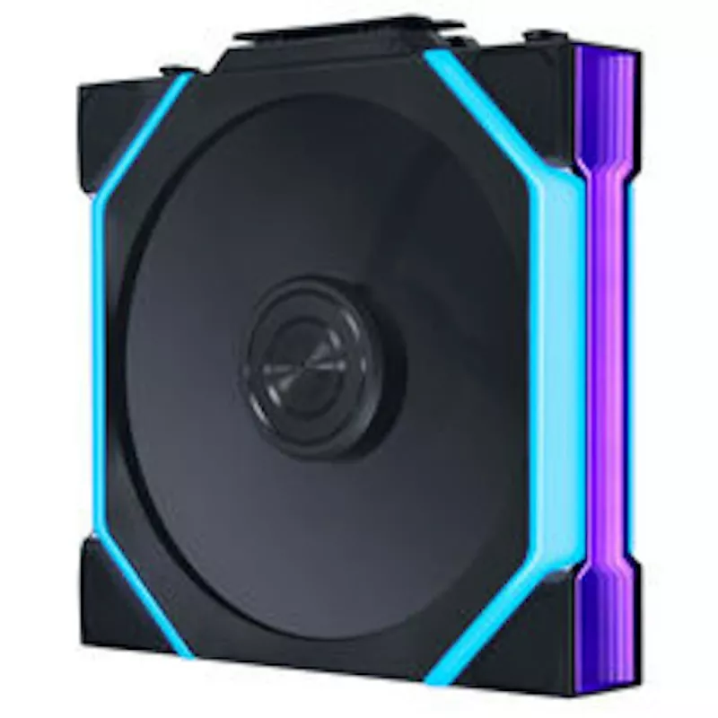 Lian Li UNI FAN SL FLEX Wireless ARGB Reverse Blade ventilador PWM de 120mm - pack de 3 con controlador, negro