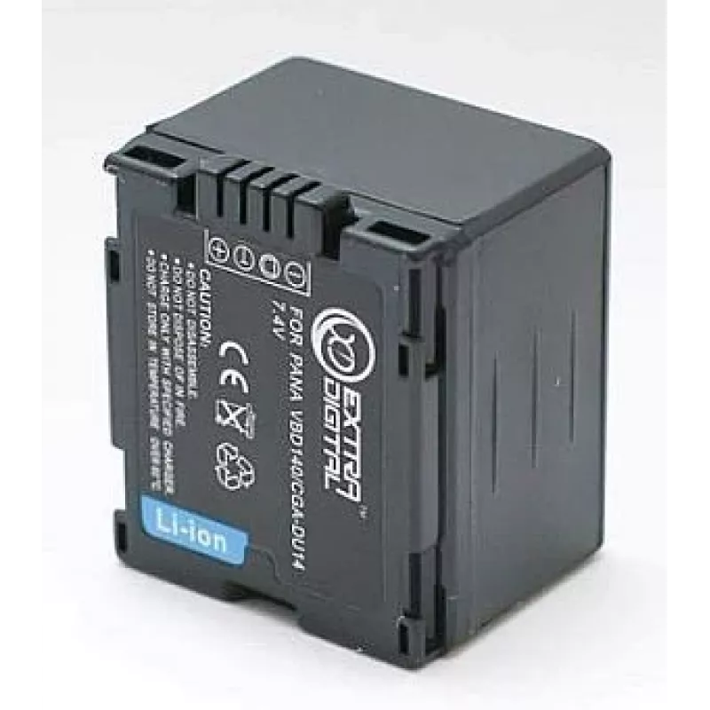 EXTRA DIGITAL Batería de repuesto Panasonic CGA-DU14 7,2V 1360mAh Li-ion para videocámara serie D