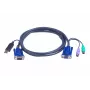ATEN Cable KVM inteligente 2L-5502UP - Cable combinado de teclado, vídeo y ratón (KVM)