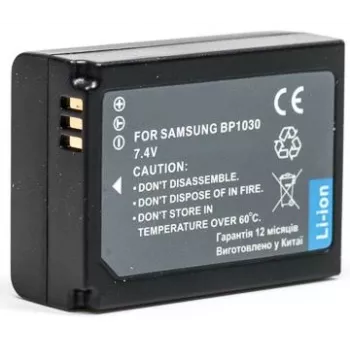Samsung BP-1030 batería de iones de litio para cámaras serie NX, 7,4 V 1030 mAh