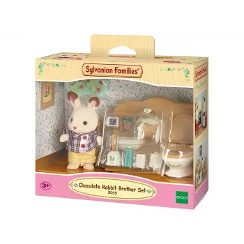 Set de baño Sylvanian Families Chocolate Rabbit Brother