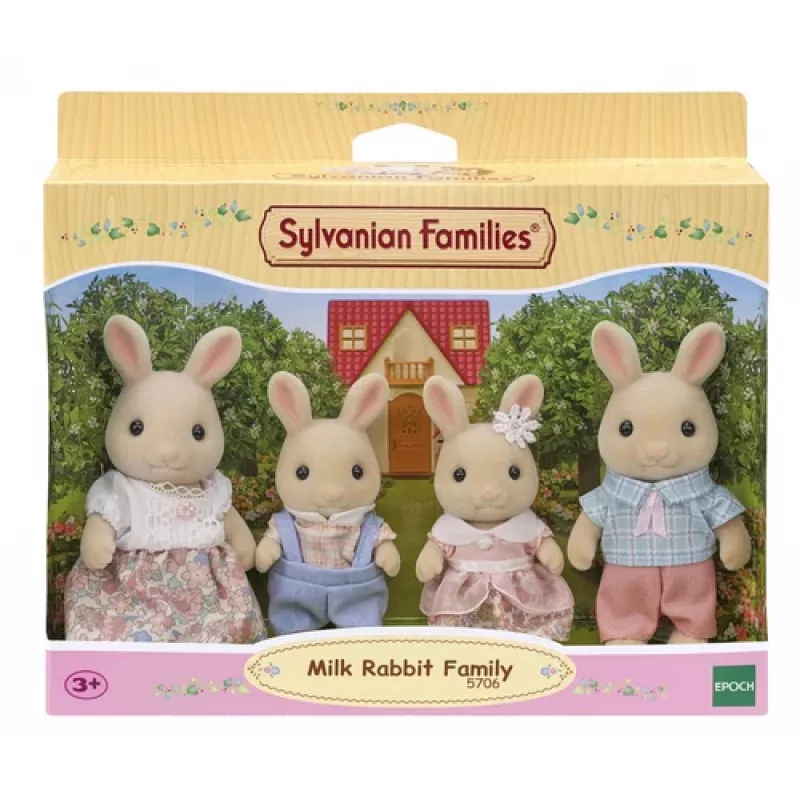 Sylvanian Families Familia Conejo Leche