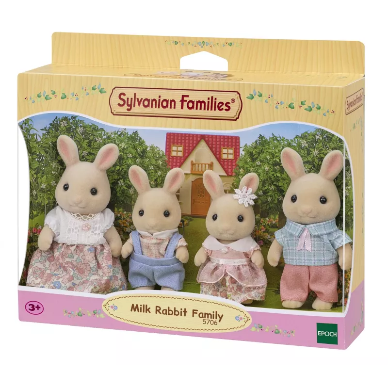 Sylvanian Families Familia Conejo Leche