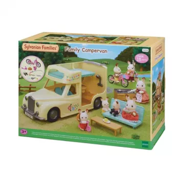 EPOCH Sylvanian Families Set de juego autocaravana - vehículo de aventura de camping familiar