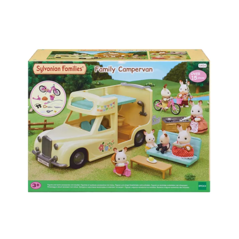 EPOCH Sylvanian Families Set de juego autocaravana - vehículo de aventura de camping familiar