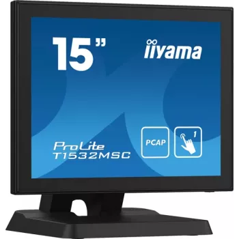 Monitor LED táctil proyectivo capacitivo Iiyama ProLite T1532MSC-B5X 15