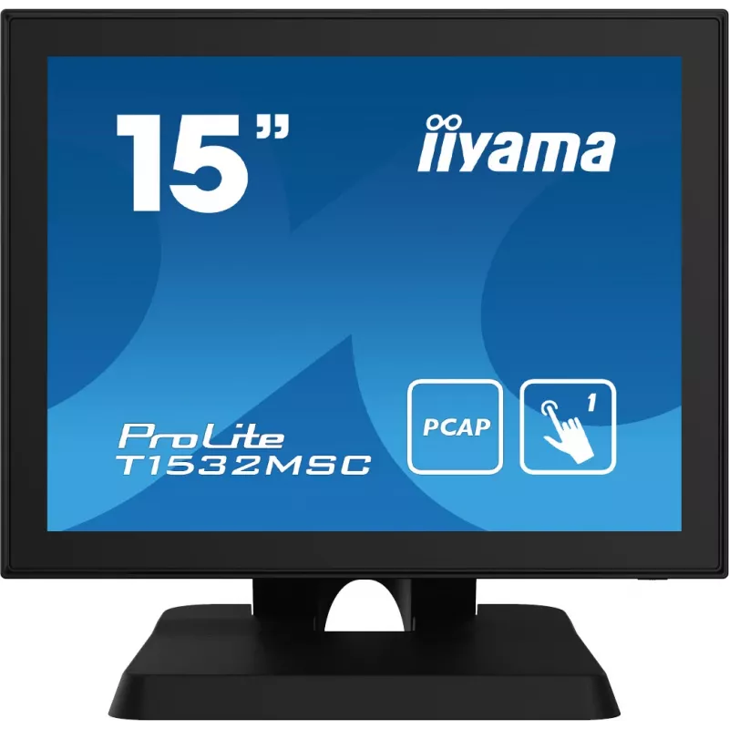Monitor LED táctil proyectivo capacitivo Iiyama ProLite T1532MSC-B5X 15