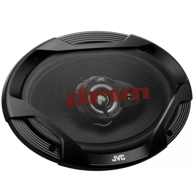 JVC CS-DR6932 altavoces coaxiales de 3 vías para coche 6x9 pulgadas, 500W pico, 70W RMS, woofer de carbono-mica, tweeter PEI, 4 ohmios