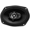 JVC CS-DR6932 altavoces coaxiales de 3 vías para coche 6x9 pulgadas, 500W pico, 70W RMS, woofer de carbono-mica, tweeter PEI, 4 ohmios