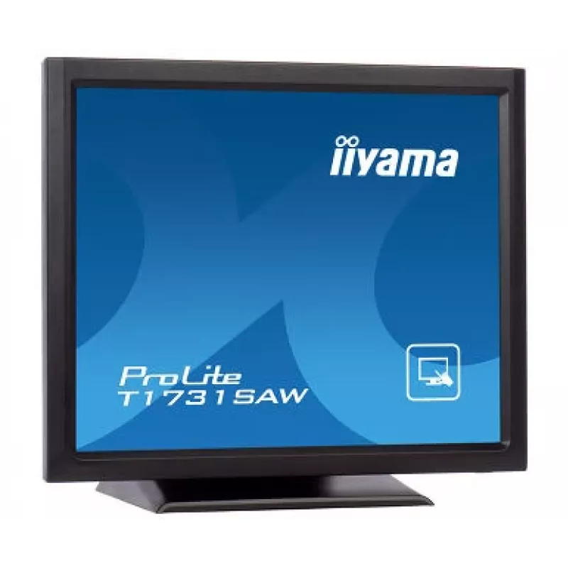 Iiyama ProLite T1731SAW-B5 monitor táctil LED de 17 inch - SXGA 1280x1024, TN, SAW, DVI/VGA, USB, altavoces, negro