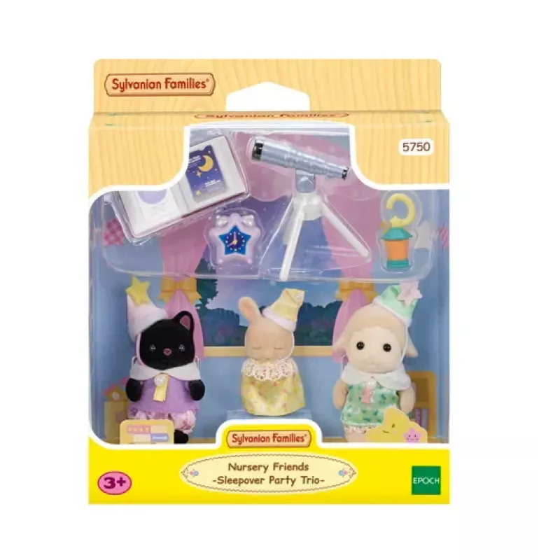 Sylvanian Families set de juego casa del árbol de aventuras fiesta de pijamas