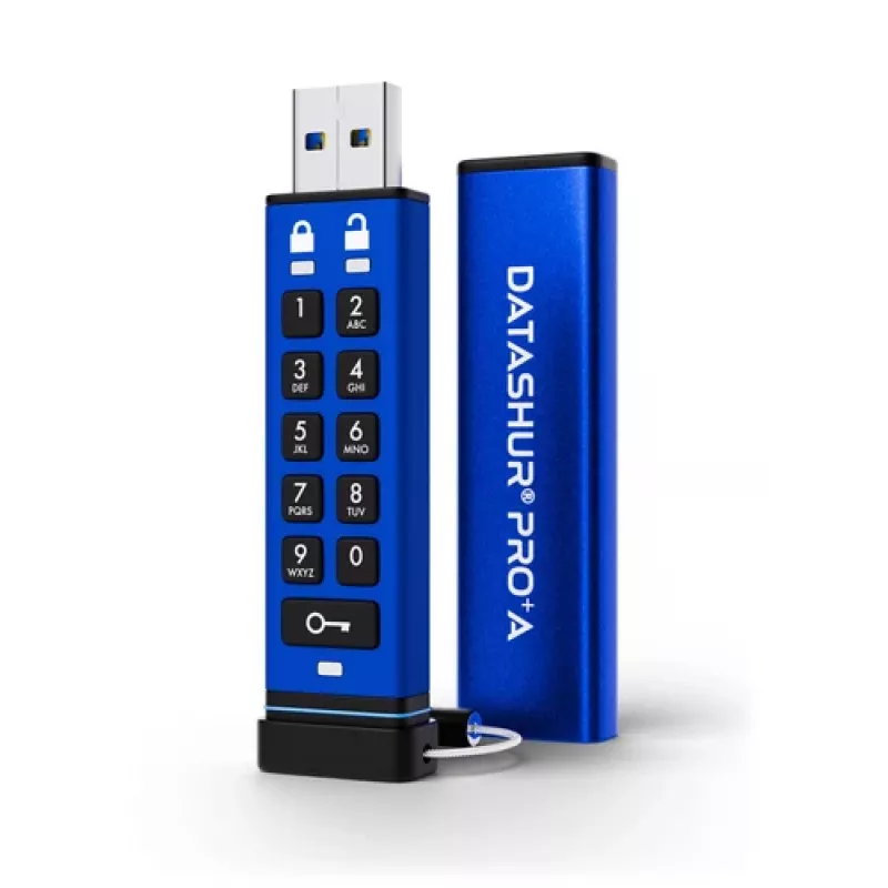 iStorage datAshur PRO+A Unidad flash USB 3 de 64GB, 256-bit (IS-FL-DA3A-256-64)