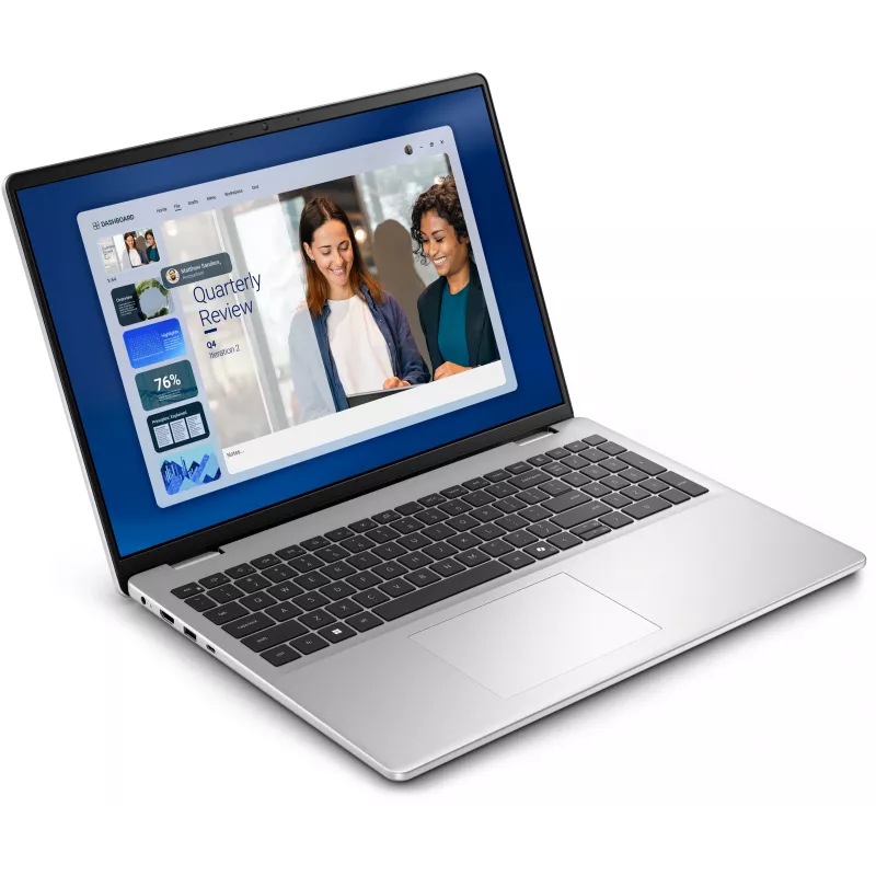 Dell 16 DC16256 portátil - AMD Ryzen 5, 16GB RAM, 512GB SSD, 16 inch FHD+, Windows 11 Pro, platino-plata